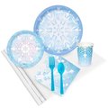 Birthday Express BirthdayExpress 250782 Snowflake Winter Wonderland Value Party Pack 250782